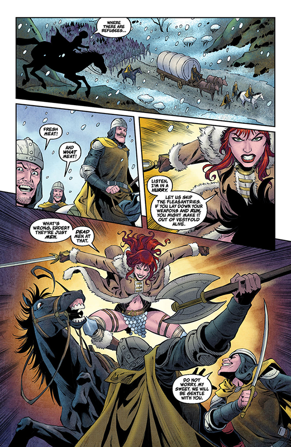 Savage Red Sonja #2 gets a first-look preview from Dynamite